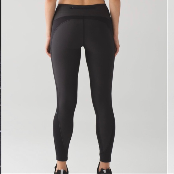 Fleece Lined Lululemon Leggings (Sleet Sprinter) - Picture 2 of 8